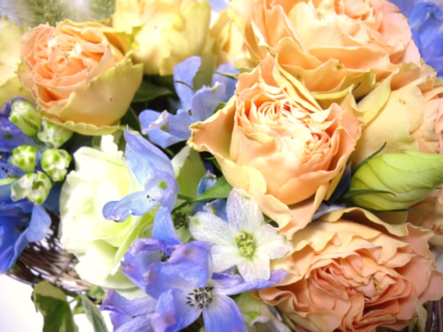 店頭の花束